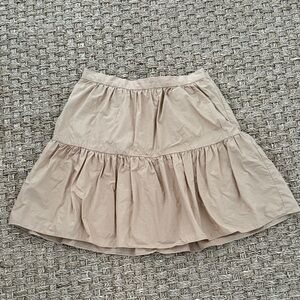 Madewell light tan mini Skirt